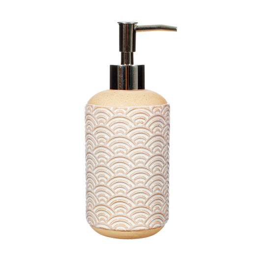 Sass and Belle Japandi Seigaha Wave Pattern Soap Dispenser