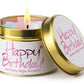 Happy Birthday Scented Candle by Lily-Flame