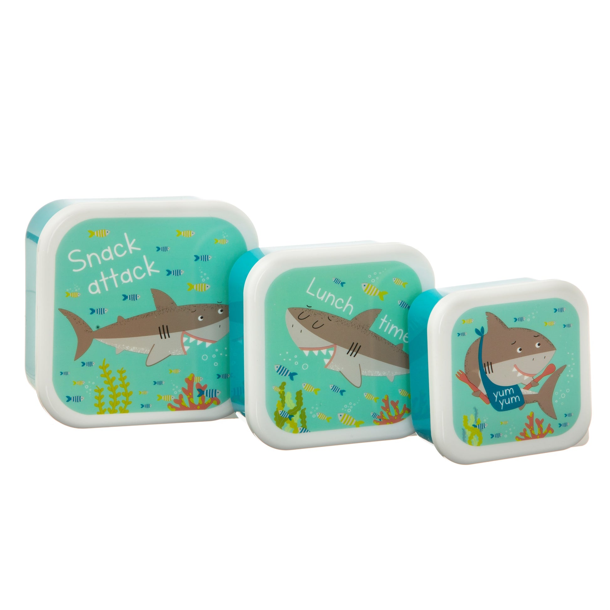 Sass and Belle Shelby The Shark Lunch boxes - Set of 3 Home and Bay