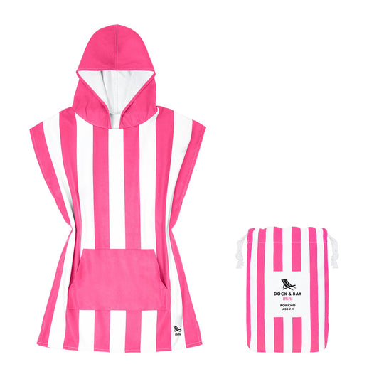 Kids Poncho Phi Phi Pink ages 7-10 from Home and Bay