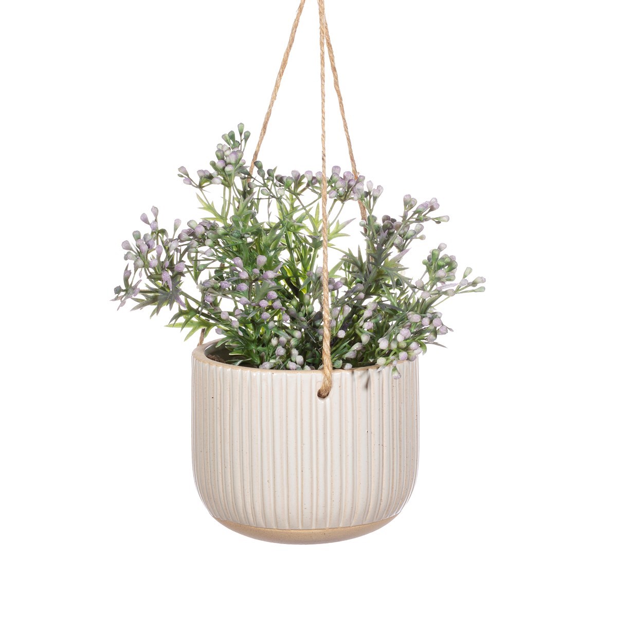 Grooved Hanging Planter