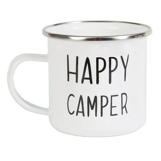 Happy Camper Enamel Mug by Sass and Belle