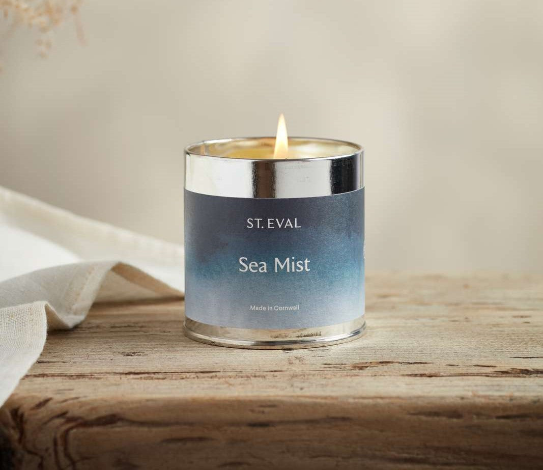 Sea Mist Coastal Scented Tin Candle by St Eval 