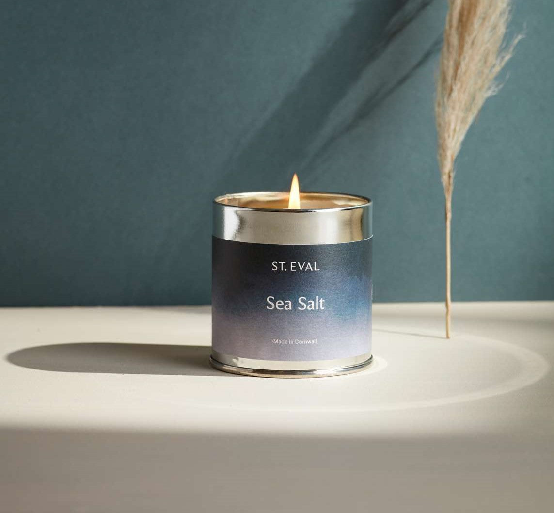 Sea Salt Coastal Scented Tin Candle by St Eval 