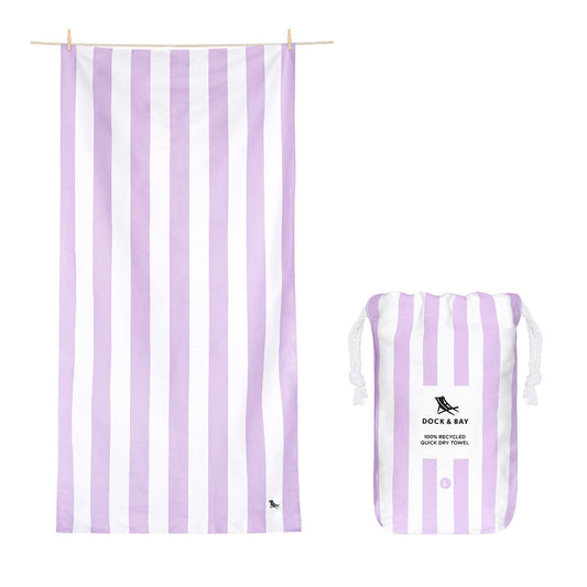 Lilac beach towel