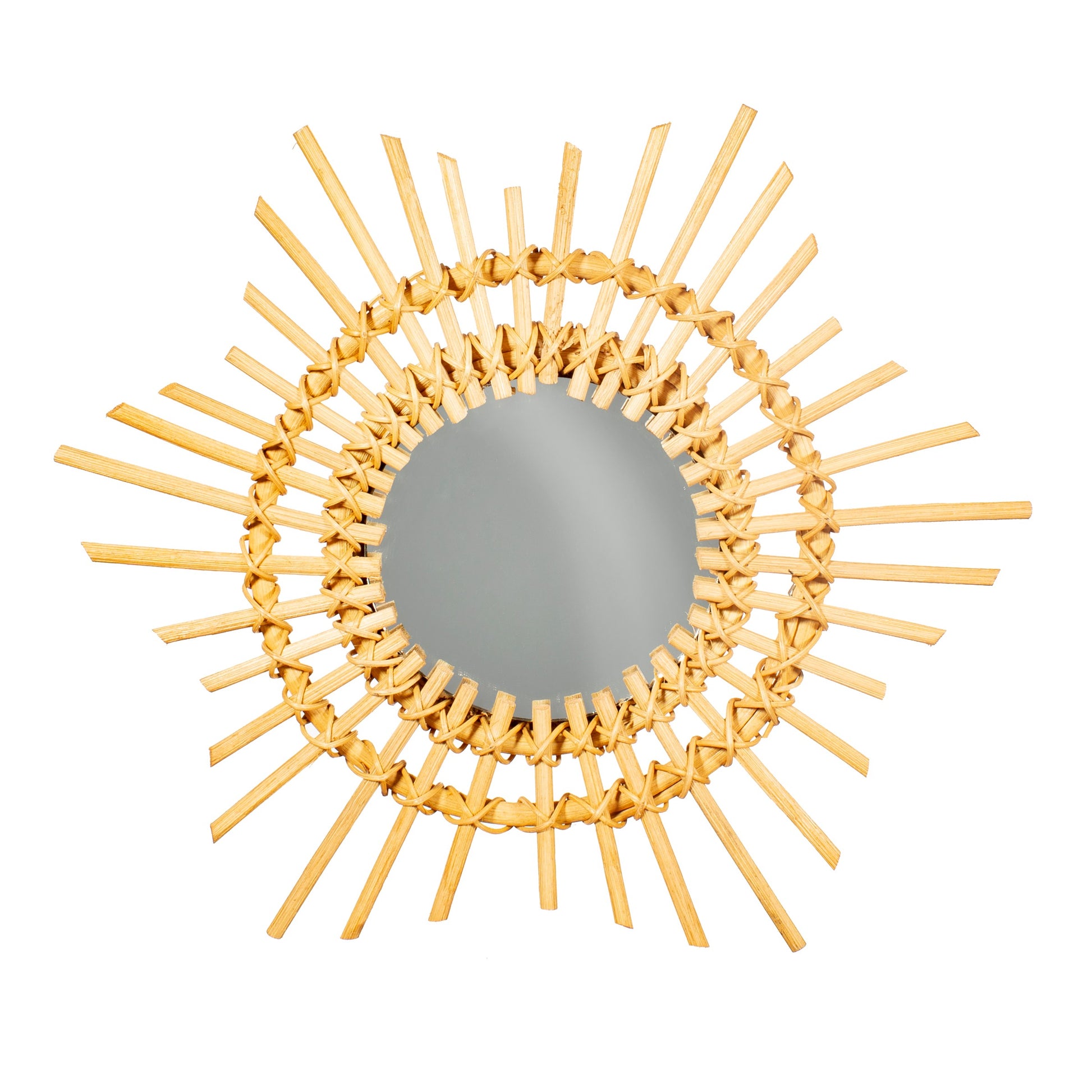 Sunburst Mini Rattan Mirror from Home and Bay