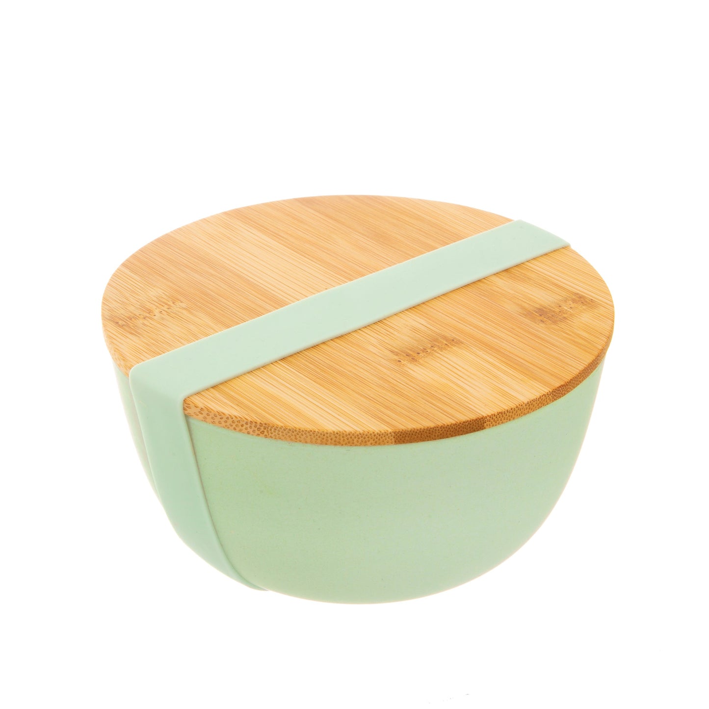 Mint Green Bamboo Bowl With Lid from Home and Bay