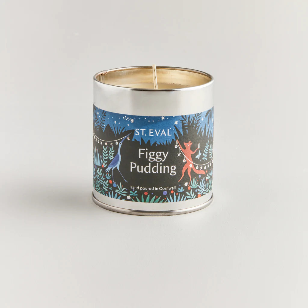 Figgy Pudding Scented Tin Candle by St Eval 