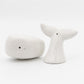 Whale Salt and Pepper Set side from Home and Bay