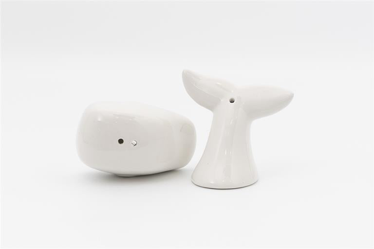 Whale Salt and Pepper Set side from Home and Bay