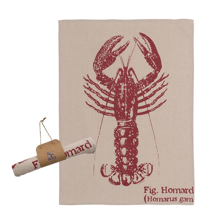 Red Lobster Print design kitchen towel