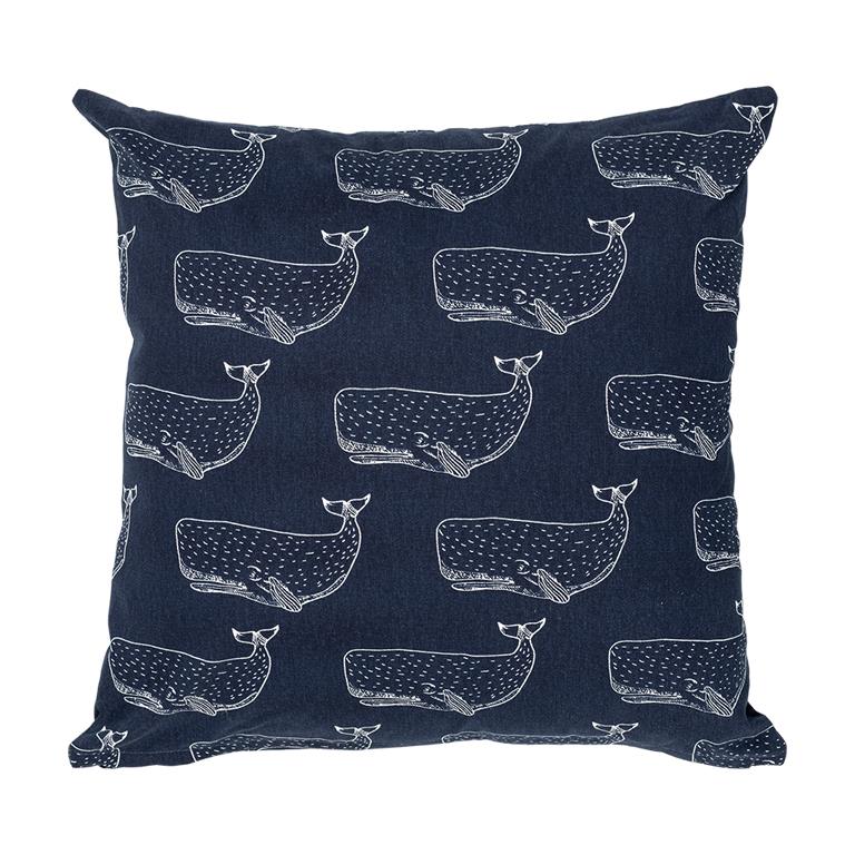 Whale Square Cushion from Home and Bay