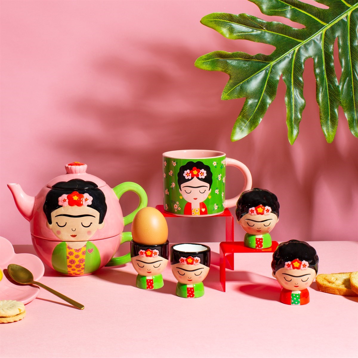 Frida Kahlo Salt and Pepper Shakers kitchen range from Sass and Belle