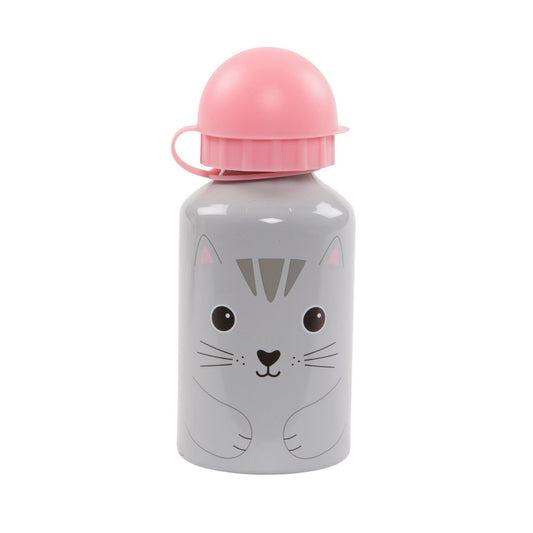 Sass and Belle Nori Cat Kids' Metal Water Bottle