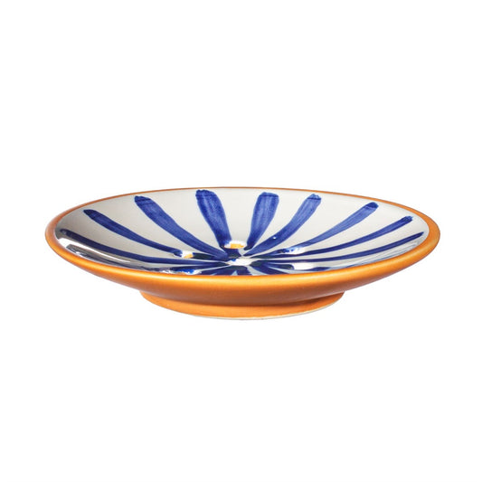 Paros Blue Stripe Soap Dish by Sass and Belle