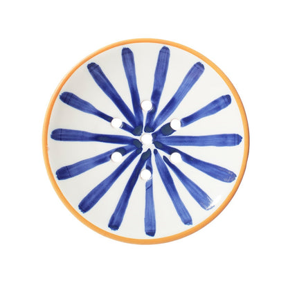 Sass and Belle Paros Blue Stripe Soap Dish 