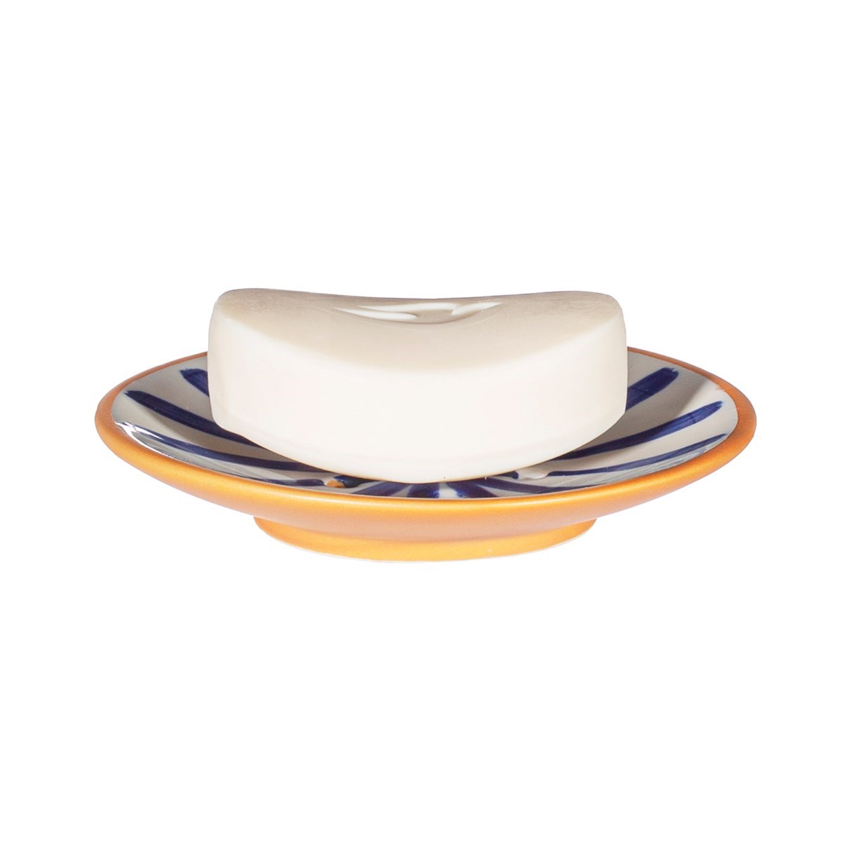 Paros Blue Stripe Soap Dish