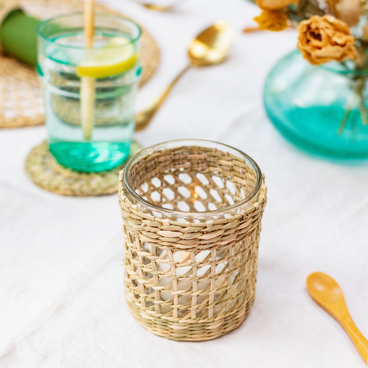 Sass and Belle Tealight Holder Seagrass