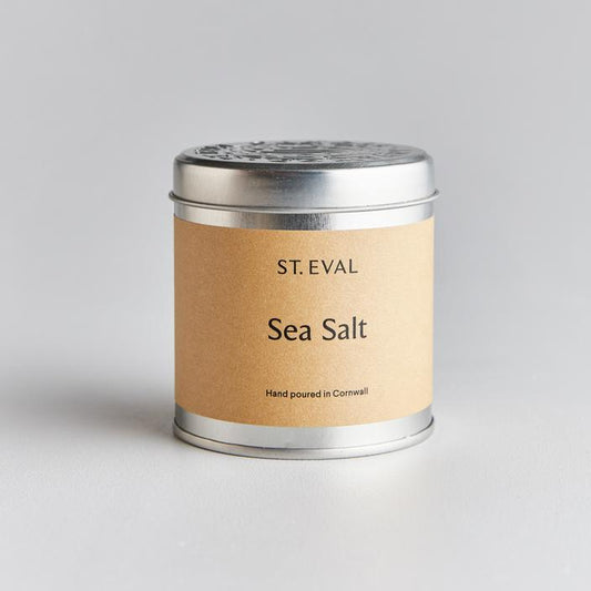 St Eval Sea Salt Tinned Candle at Home and Bay